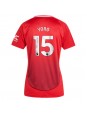 Manchester United Leny Yoro #15 Heimtrikot für Frauen 2024-25 Kurzarm